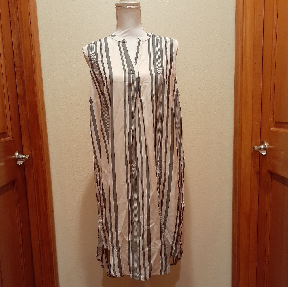 Vertical Strip Dress